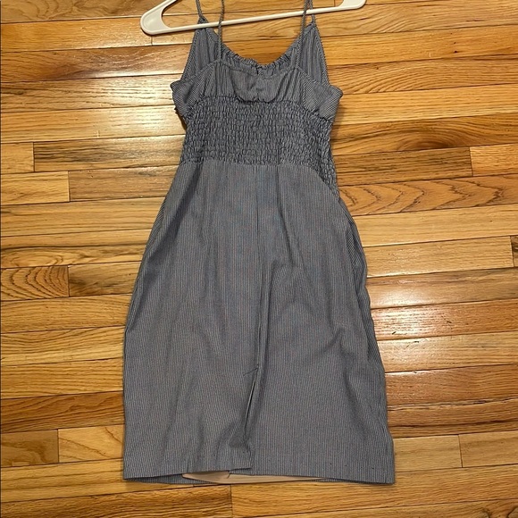 Rouje Paris blue Gingham Cassandre smocked dress size 40 - Picture 6 of 9